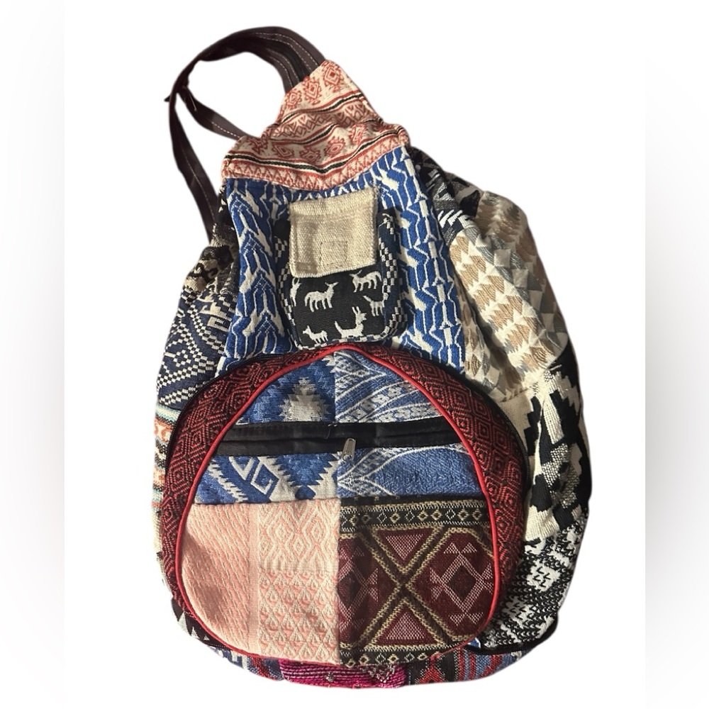 Bohemian Patchwork Backpack NWT - image 1